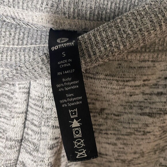 90 Degrees Jogger Pants Womens Size S Gray Regular Fit Drawstring Sweatpants - Picture 3 of 10